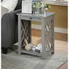 Coventry 36" Coffee Table with Drawer and Two End Tables with Tray Set of 3 Fresh and clean Gray 5