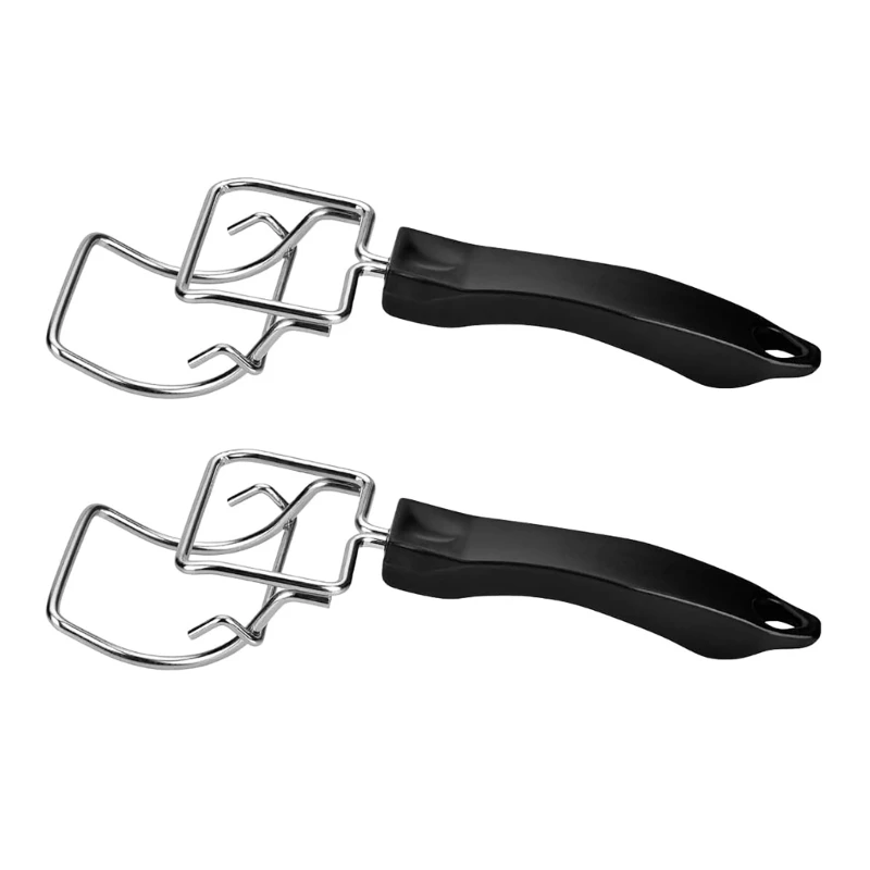 2Pcs Oven Tray Extractor Grill Clip Toaster Oven Food Clip Oven Tray Handle Common for Trays and Grills Quick Removal