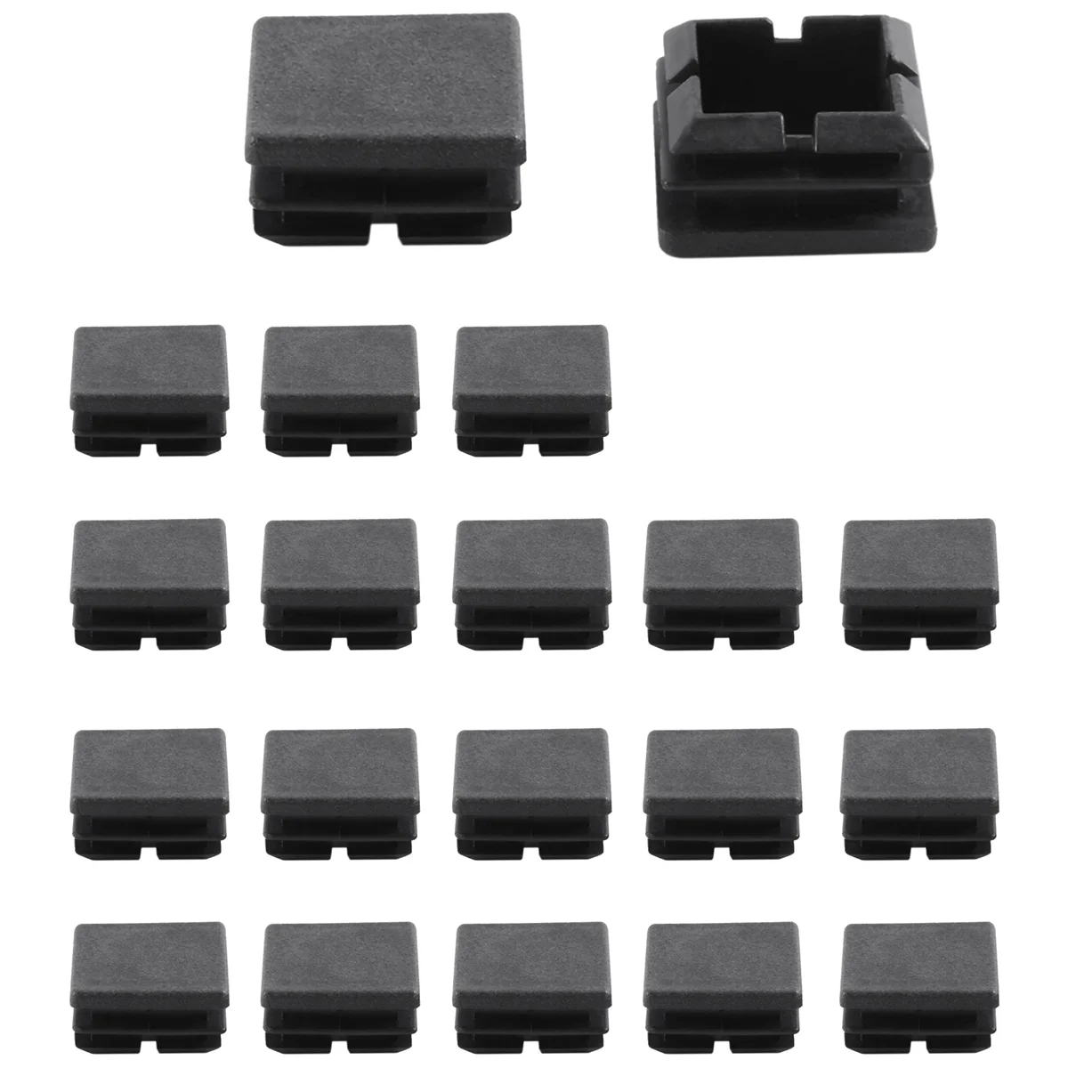 

Квадратные ножки стола стула трубка трубы ножки вставки колпачок 25 мм X2 5 мм 20 шт. черный