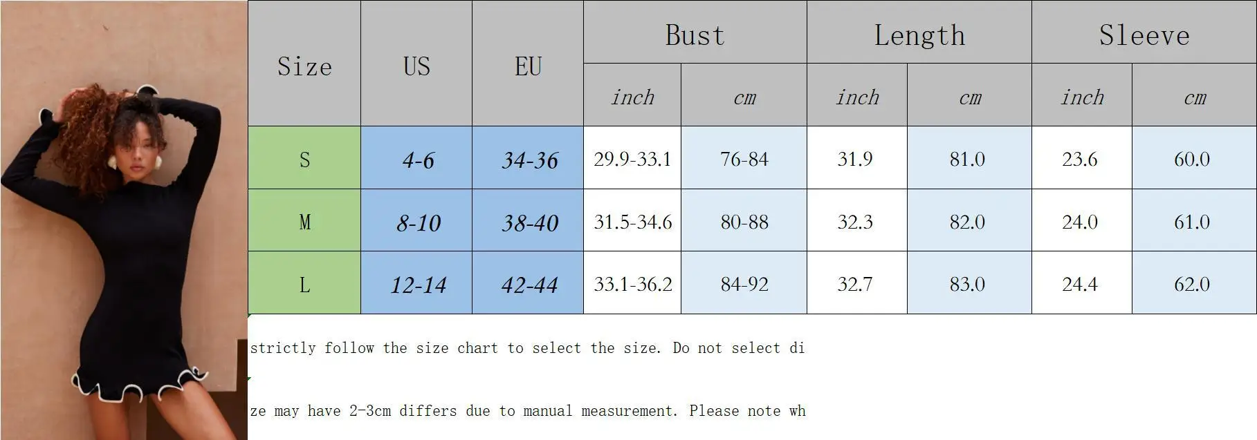 JULISSA MO Knitted Sexy Round Neck Ruffles Dress Women Black Long Sleeve Evening Dress Female Autumn Slim Elegant Party Clubwear