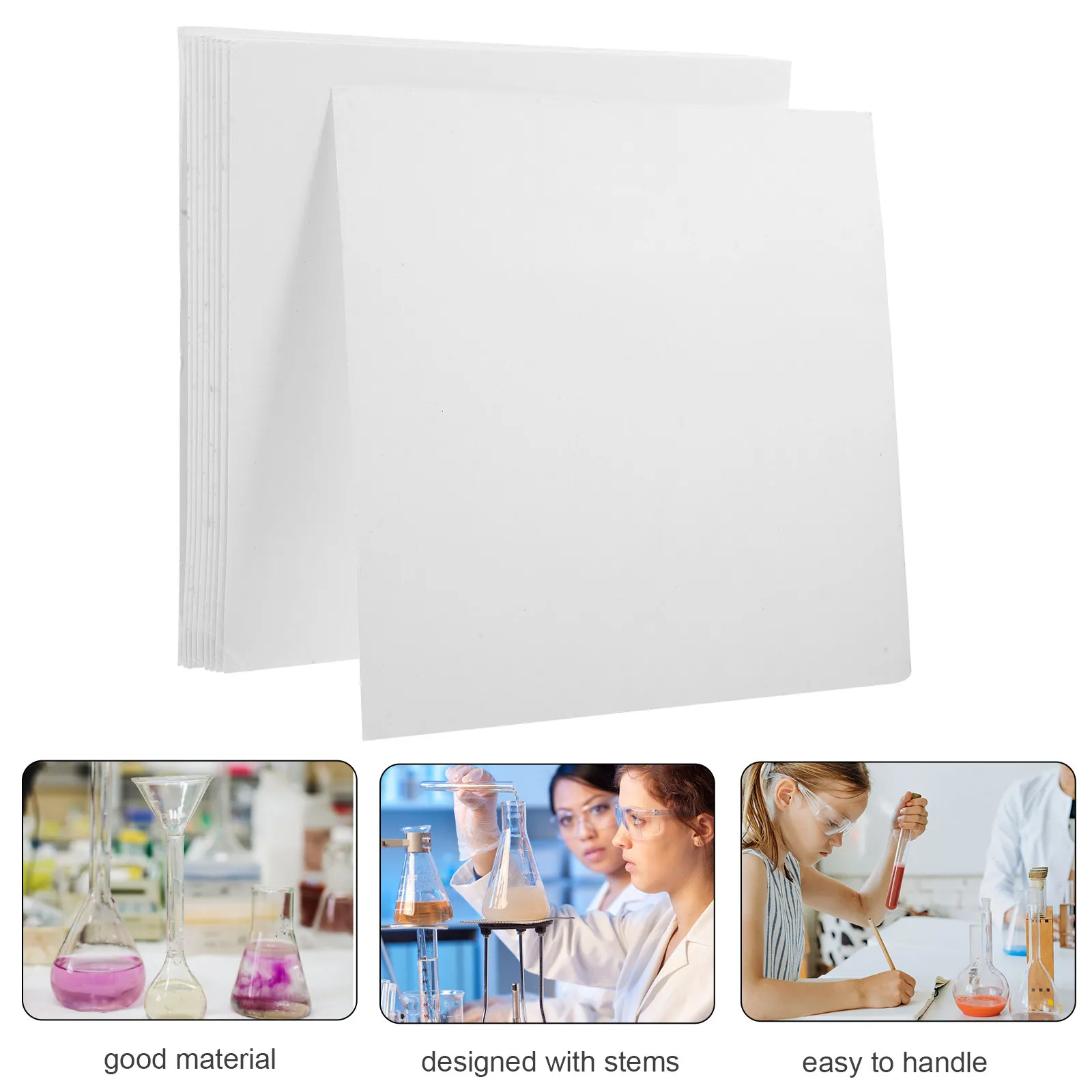 10Pcs 대형 오일 흡수 종이 실험실용 산업용 필터 종이 정량 여과 고효율 오일 물 분리