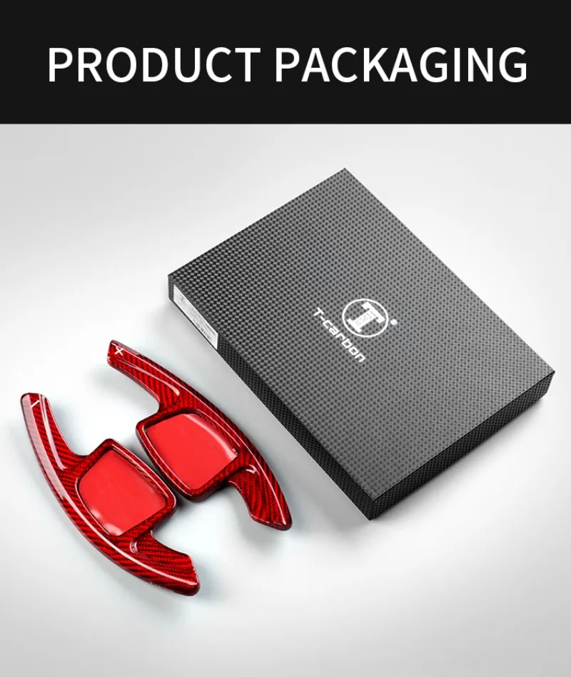 T-carbon Steering Wheel Extension Shift Paddle Shifter For Audi A7 A4 A6 A3L Carbon Fiber Paddle Shift