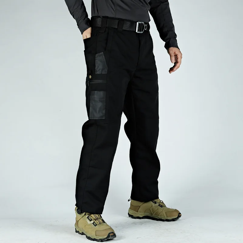Men\'s Cargo Pants Multi Pockets Work Trousers Casual Tactical Pants Male Outwear Army Straight Autumn Spring Pants New