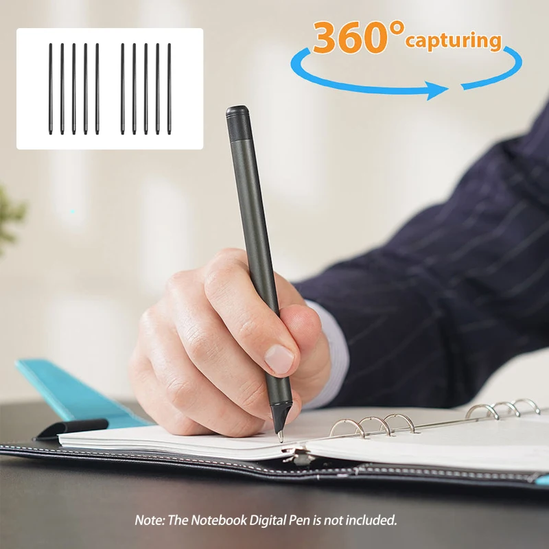 A5 Paper 120 Sheet /10pcs Ballpoint Pen Refills for Bisofice Notebook Digital Pen for Boardpen /Ophaya APP Support Notes Taking 4
