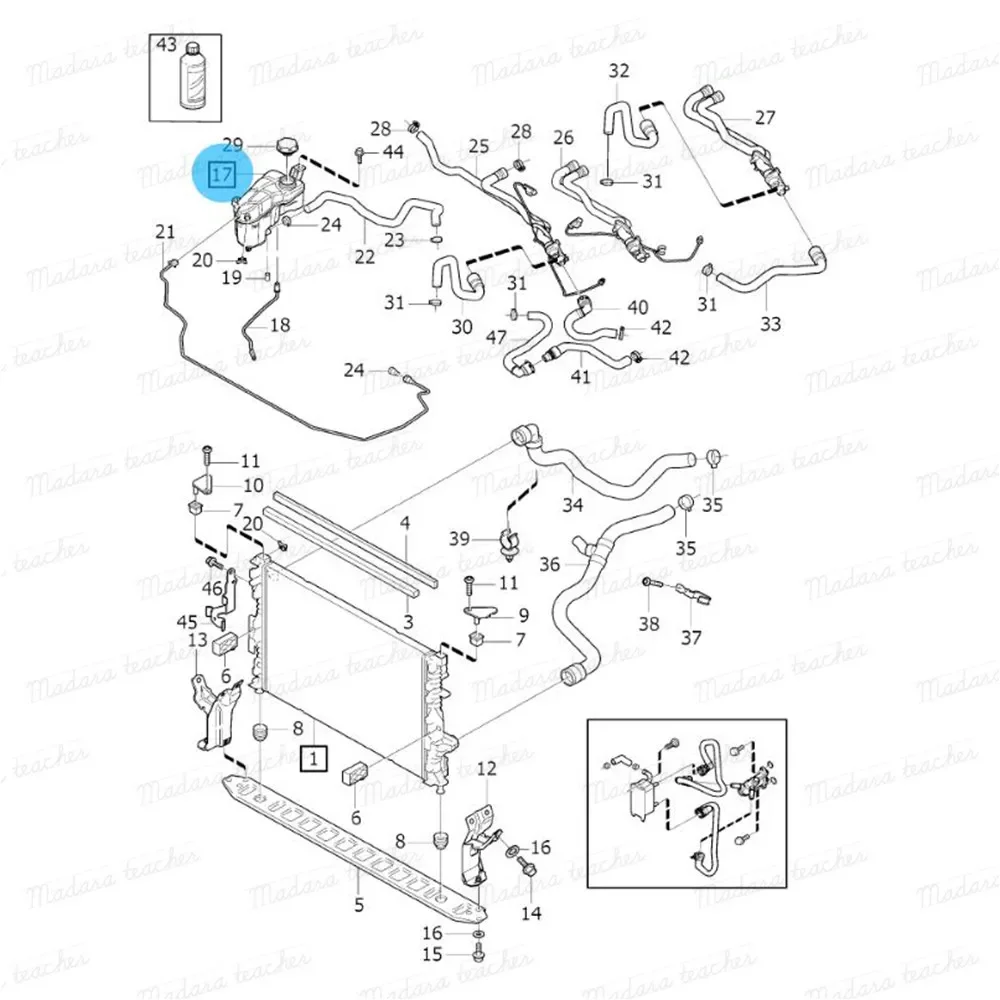 FOR VOLVO V60 XC60 XC70 S60 S80 2.5L L5 L6 3.0L 3.2 Coolant Water Bottle Recovery Tank Expansion tank 31200320 2010 2012 2013