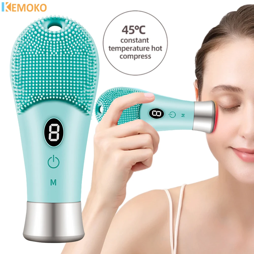 

9 Gear Sonic Facial Cleansing Brush Waterproof Electric Ultrasonic Face Deep Cleaning Brush High Frequency Vibration Care Device