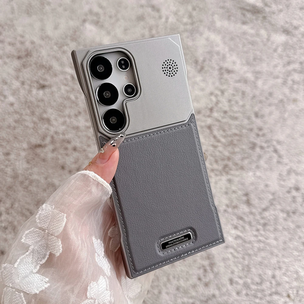 غلاف حماية جلد فاخر مغناطيسي بدون إطار لهواتف Sams...