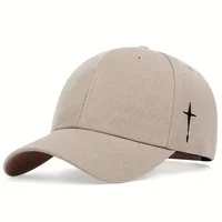 Unisex Simple Cross Embroidery Baseball Caps Spring and Autumn Outdoor Adjustable Casual Hats Sunscreen Hat - Image 5