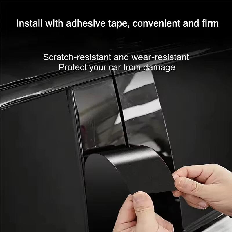 메르세데스 벤츠 A 클래스 W177 V177 Z177 2019-2023 윈도우 센터 필름 트림 커버 B C 포스트 스티커 컬럼 자동차 액세서리