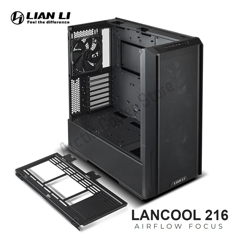 LANCOOL 216 Computer Case Gaming PC Chassis Support E-ATX/ATX/M-ATX/Mini-ITX, 480.9*235*491.7mm With Fan Water Cooling Cooler