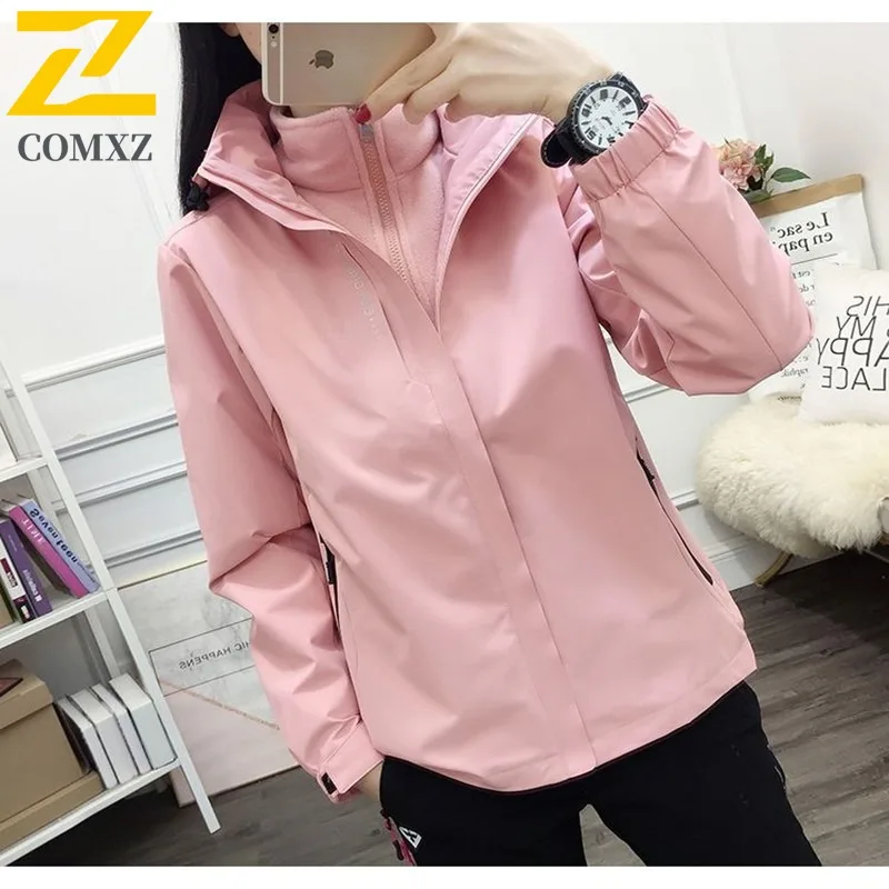 COMXZ Thickened Lightweight Mens Jacket Outdoor Rock Climbing Windproof Warm Parka Minimalist Hooded Travel Winter New Jackets