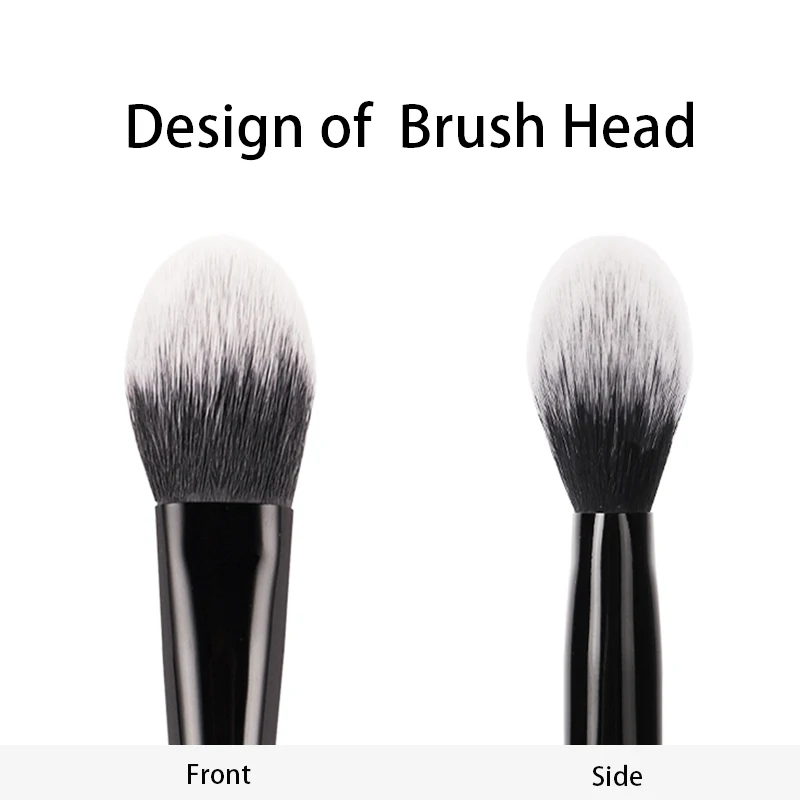 Make-up-Pinsel 25 Rougepinsel mit weichen Borsten, elegantem schwarzem Griff, Marken-Make-up-Pinsel für Damen_voghion.com