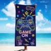 1pc Quick Drying Microfiber Game Console Beach Towel - Soft, Absorbent, Lightweight, Sun Protection - Perfect Summer Accessory 4