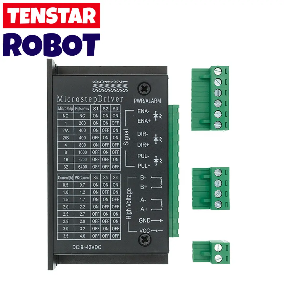 Stepper Motor Driver TB6600 23 Nema 34 42/57/86 Nema17 4A DC9-40V 1 Axis Stepping Motor CNC Engraving Machine image 1