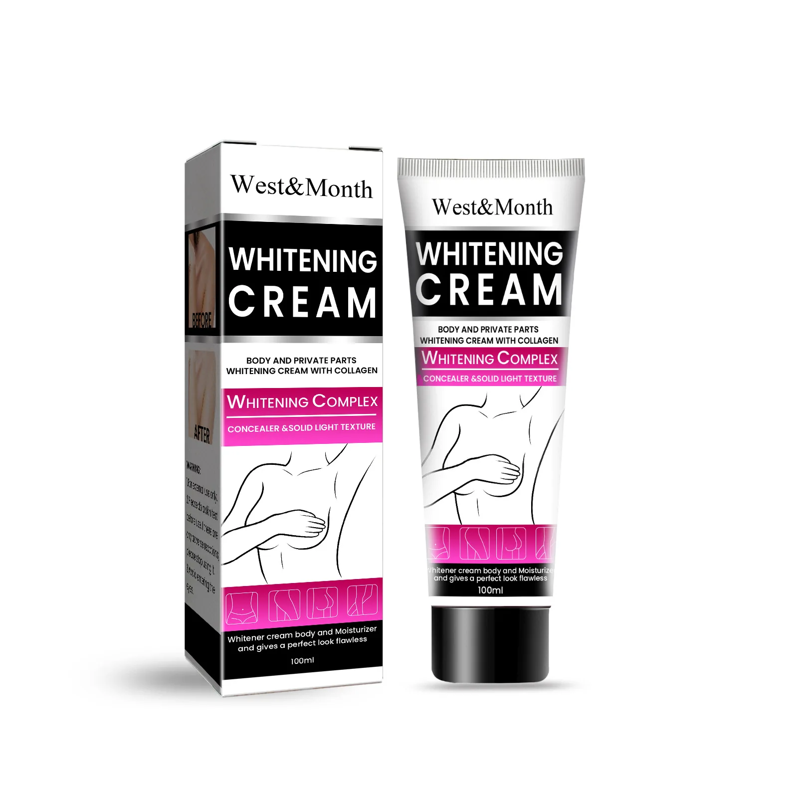 Whitening Cream Knee Buttock Inner Thigh Bleach Remove Melanin Dullness Fade Dark Spots Nourishing Underarm Brightening Cream 2
