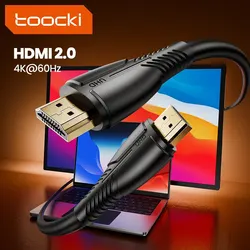 Premium Toocki HDMI 2.0 Cable - High-Speed 4K HDR with Ethernet - 0.5M (4K 60HZ Black)
