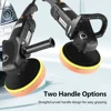 1400W 7 Inch/6 Inch Buffer Polisher Rotary Buffer Polisher Waxer 8 Variable Speed 600-3600 RPM Detachable Handle for Car Boat 6