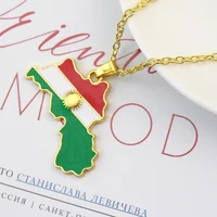 Colorful Kurdistan Map and Flag Pendant Necklace Jewelry For Women Men Birthday Party Fashion Country People Patriotism Gift - Image 4