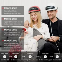 Casquette de croissance capillaire au laser Lescolton LLLT, chapeau pour les traitements des cheveux et du cuir chevelu, thérapie par lumière rouge, casquette anti-chute de cheveux pour femmes et hommes 2