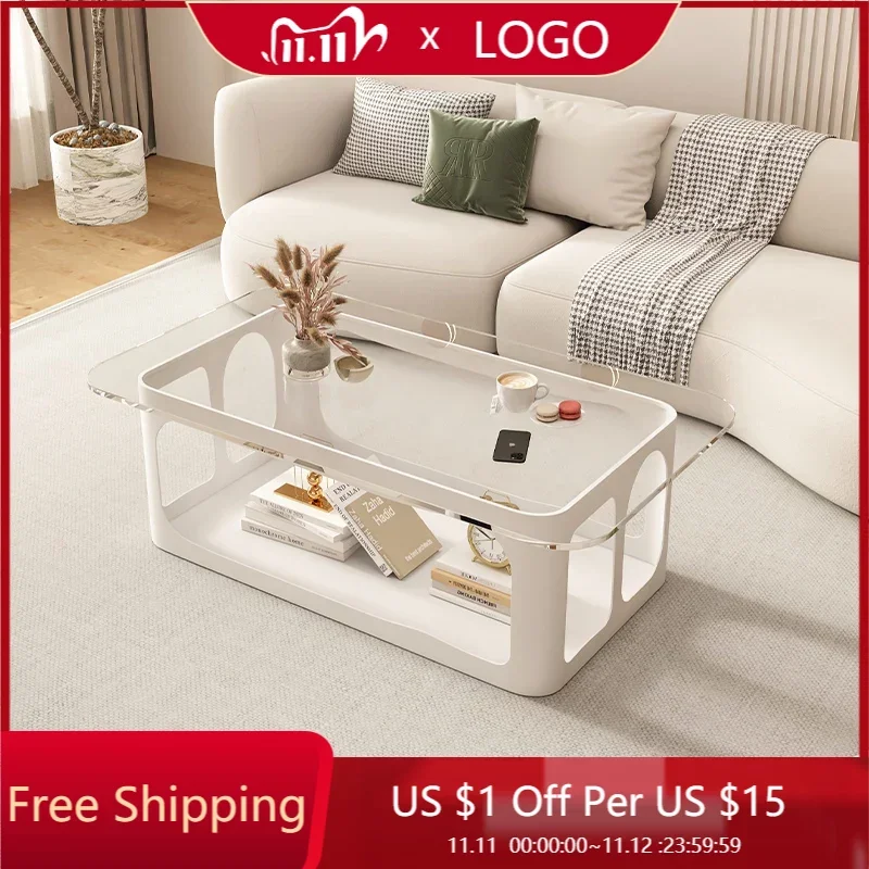 

Storage Nordic Coffee Table Living Room Modern Small Space Hotel Tea Table Desk Luxury Room Stolik Kawowy Household Decoration