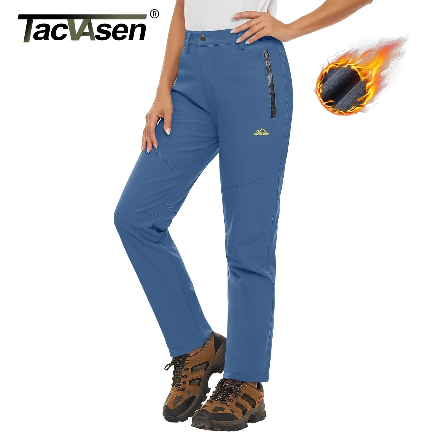 Women's Winter Fleece Lined Waterproof Outdoor Trousers
