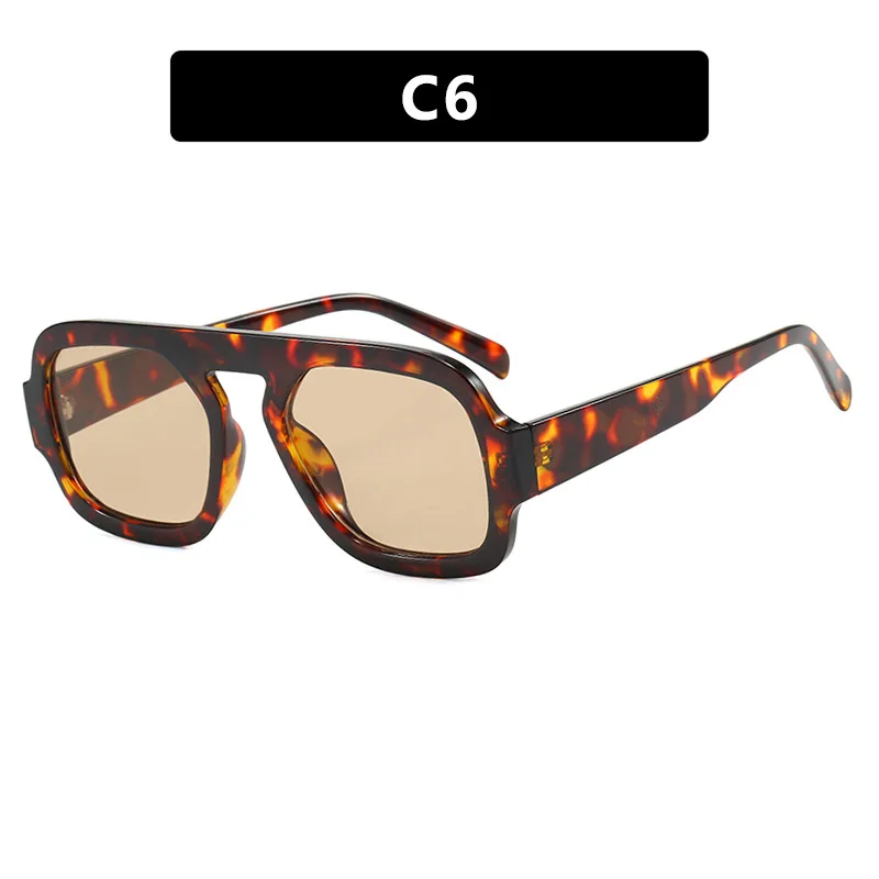 Vintage-Inspired Stylish Square Frame Sunglasses - Unisex UV Protection авиатор стиль