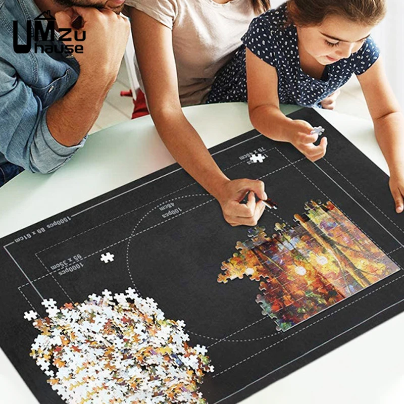 Lavievert lavievert giant felt mat for puzzle storage puzzle saver, jigsaw  puzzle roll mat for up to 3000-piece puzzles