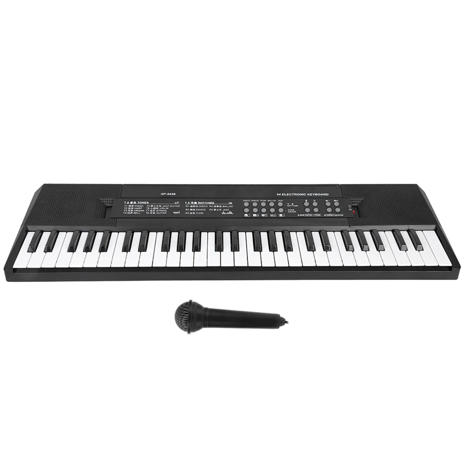 Electronic Keyboard Elegant Electronic Keyboard 54‑Key Organ Durbale Sound for Adult Chidren Home School