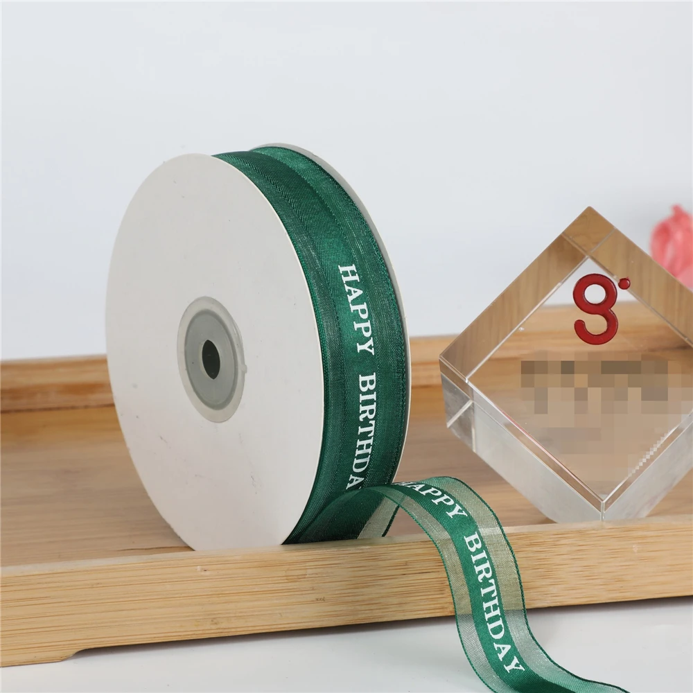 Ribbonitlux Nastro Organza Trasparente 25mm, Bianco Brillante, Rotolo da 45M, Ideale per Matrimoni, Eventi, Decorazioni Natalizie, Bouquet Floreali, Fai-da-te