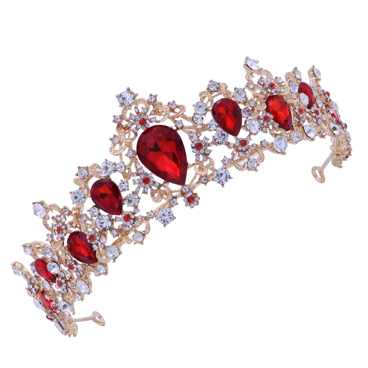 

Wedding Ceremony Decorations Tiara Vintage Bride Hair Accessory Royal Crown Women Glittering Jewelries