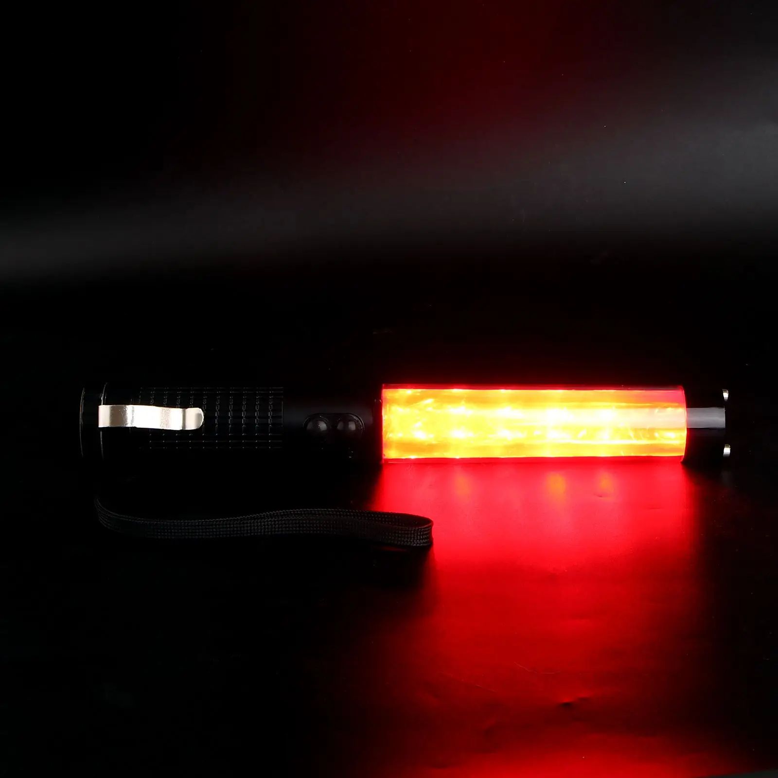 1PC 30CM Portable LED Lamp Traffic Baton Whistle Broken Window Baton Emergency Roadside Beacon Magnet Hook