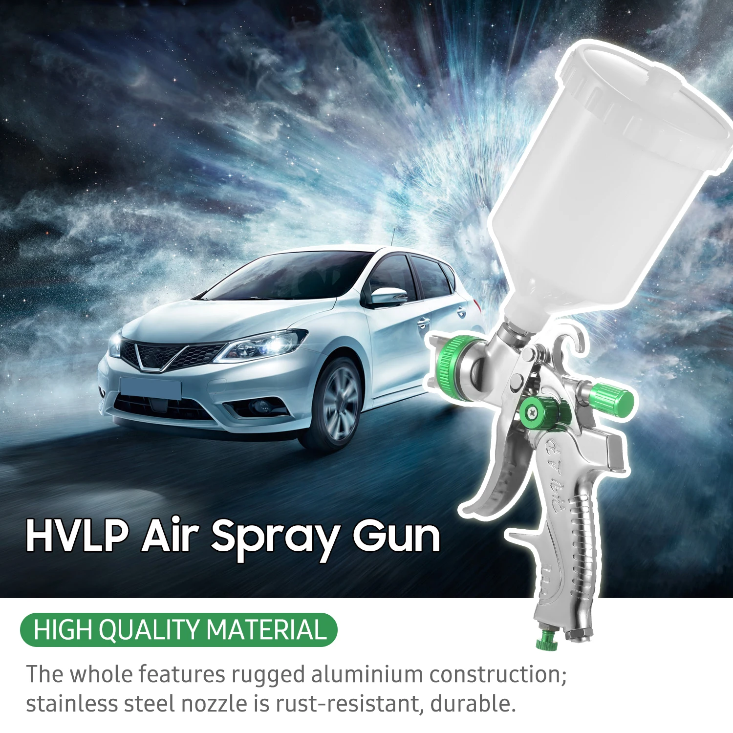 Geevorks ߷ ǵ  ̰ HVLP й Ʈ , 600ML  , ڵ   , 1.4mm, 1.7mm, 2.0mm