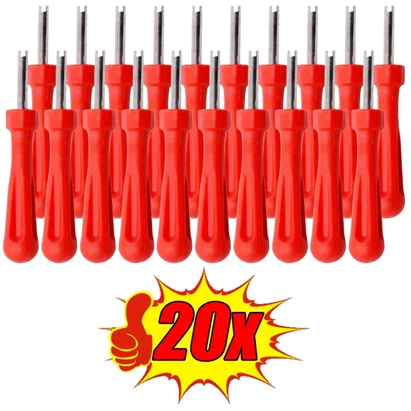 1-20Pcs Car Bike Motorbike Truck Tyre Valve Core Remover Tool-Tire Stem Repair Screwdriver Set for Automotive And Motorcycle Tyr