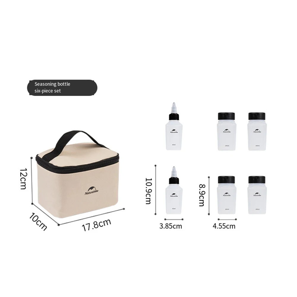 Seasoning Jar Seasoning Container Portable Spice Bottle Cookware Set Liquid Powder BBQ Picnic Storage Can