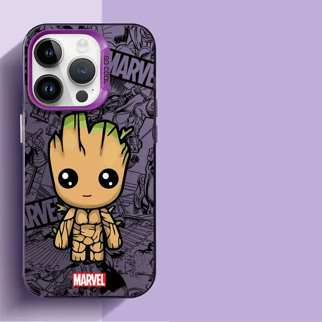 TPU Silicone Phone Case for Apple iPhone XR 12 Pro 14 Pro 11 Pro Max XS Max 15 Plus X 13 Soft Cover Marvel spiderman Groot 15