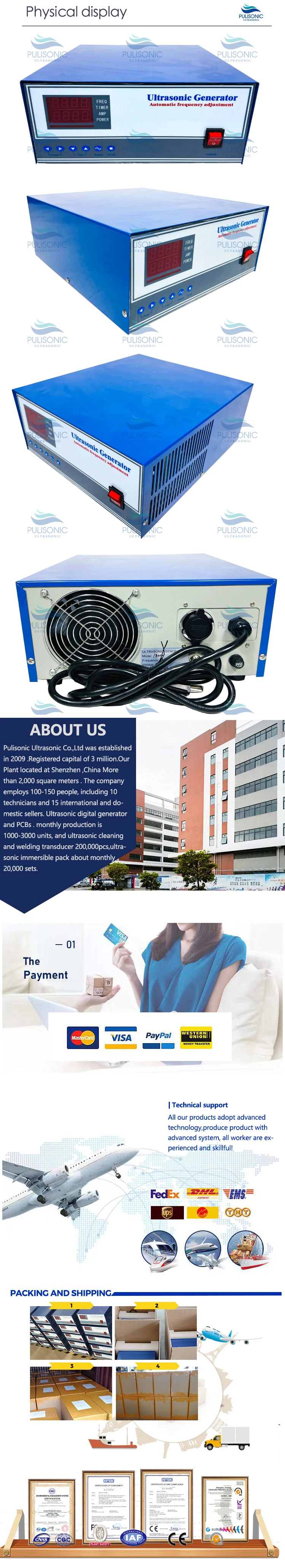 Description Picture 3 of item2400W Industrial Ultrasonic Cleaning Power Box28KHz 40KHz Sweep Mode Ultrasound Wave Generator