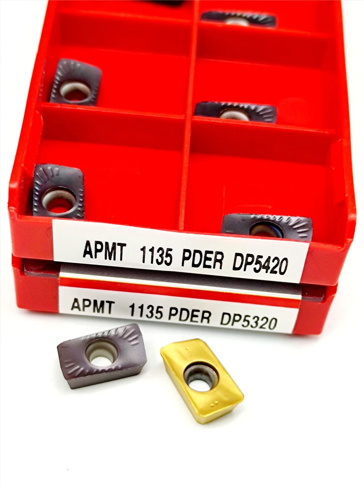 

10pcs APMT1135 PDER DP5320 DP5420 100% Original Milling Carbide Blade Turning Milling CNC Tool Milling Cutter Free Shipping