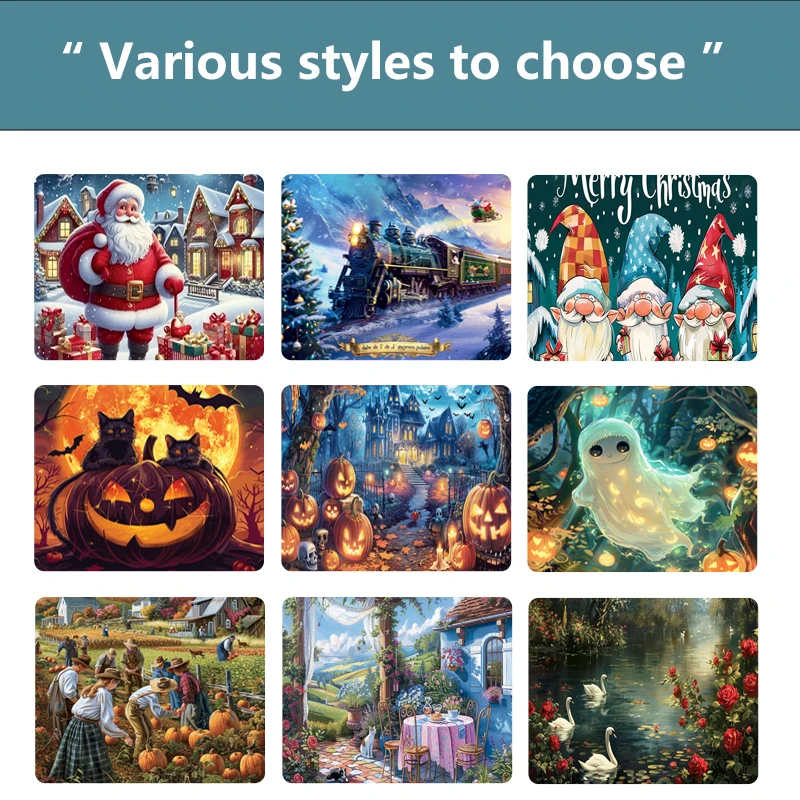 70*50cm 1000pieces Paper  Puzzle Adult Puzzle Spooky Castle Halloween Series Difficulty Jigsaw Puzzles Home Wall Decro 6