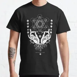 Aum Mandala Sacred Geometry Spiritual Zen Symbol 100% Cotton Men's T - Shirt - Plus Size Available - XXXL (Cube Sacred)