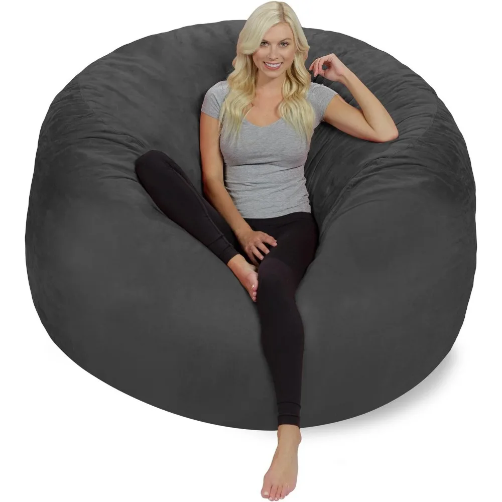 Bean bag chair giant memory foam furniture bean bag big sofa with soft micro fiber cover