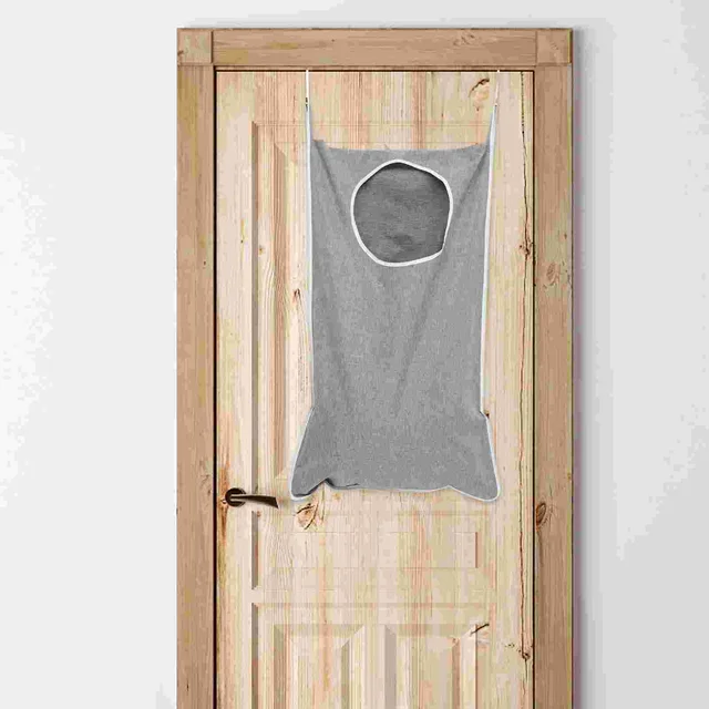 Összecsukható Mosodai Kosár Tároló Táska Az Ajtózsákok 84X57Cm Nettó Fürdőszoba Szürke Hópehely Ruhák