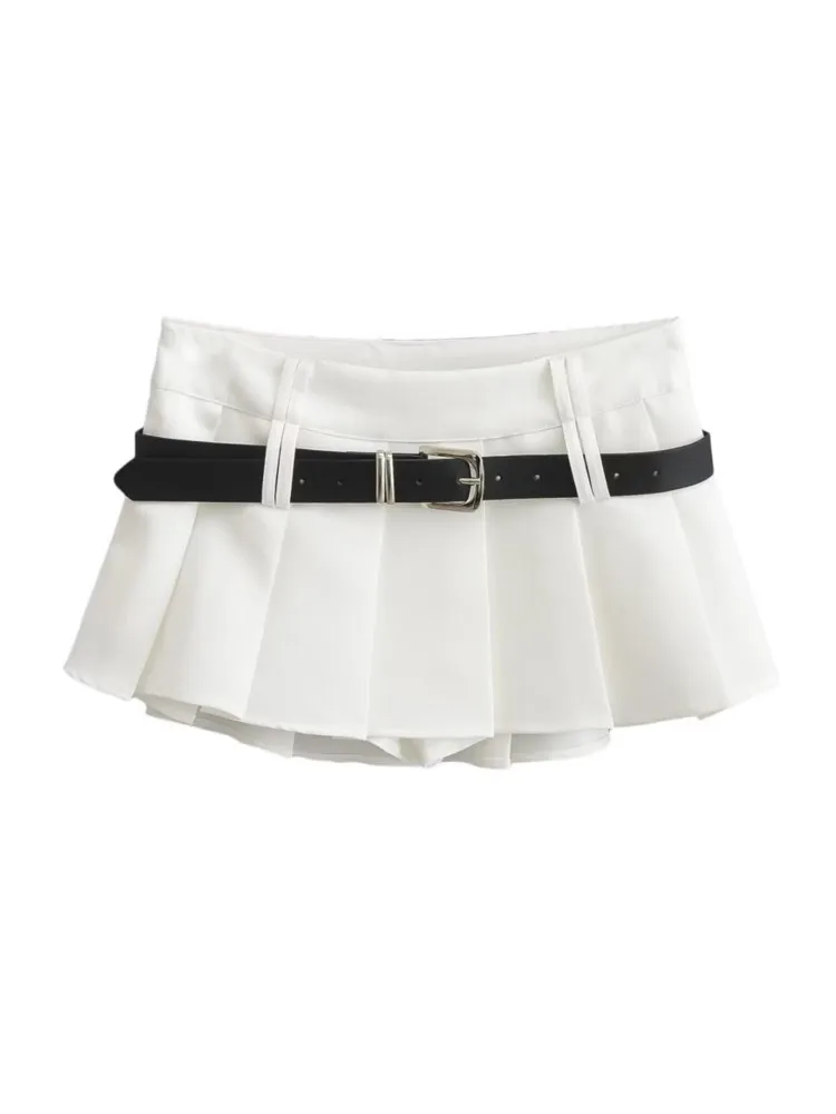 Aonibeier Summer Y2K Sexy Women Pleated Skirts Traf With
