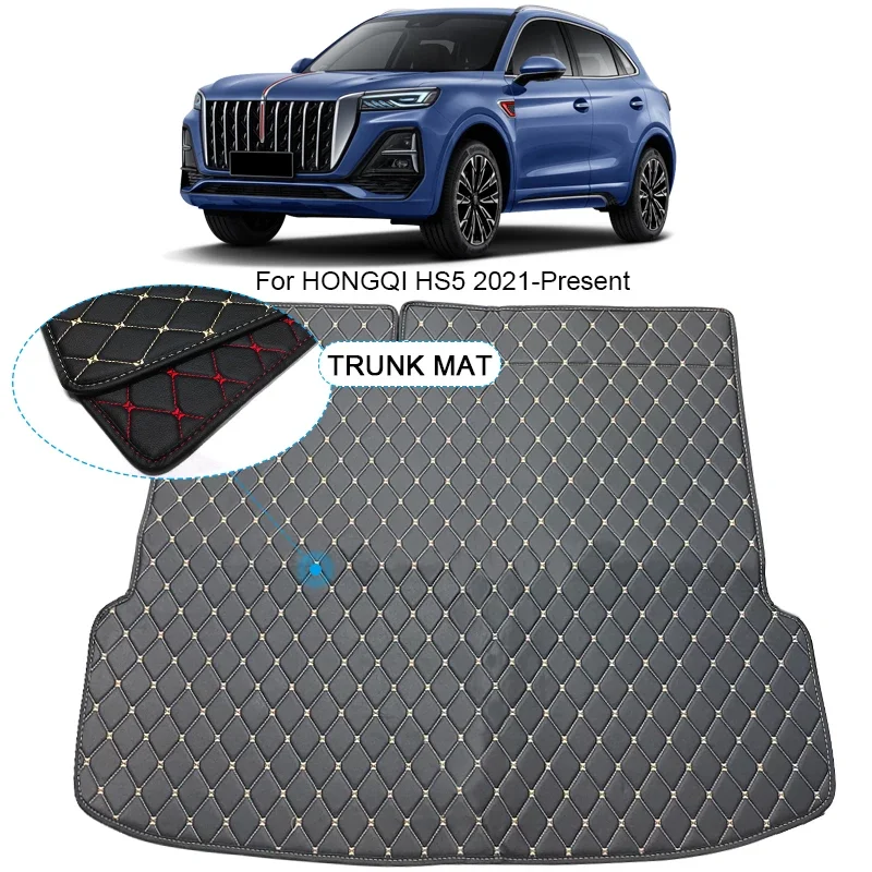 

Custom Car Trunk Main Mat Waterproof Anti Scratch Non-slip Protect Cover For HONGQI HS5 2021 2022 2023 2024 Auto Accessory