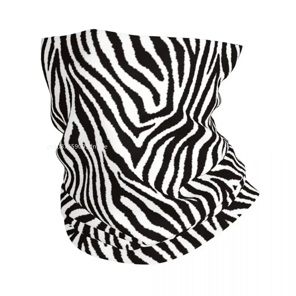 Zebra Animal Pattern Bandana Neck Cover Printed Balaclavas Wrap Scarf Multi-use Headband Riding Unisex Adult Winter Motorcycle