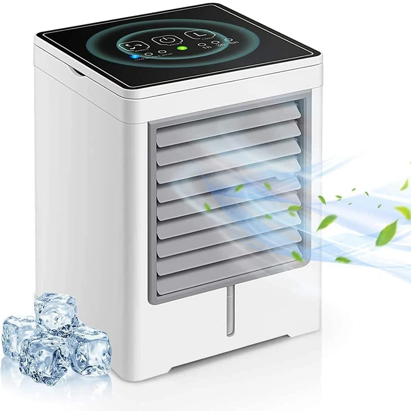 

Personal Air Cooler,Portable Evaporative Conditioner With 3 Wind Speeds Touch Screen Desktop Cooling Fan,For Home,Office