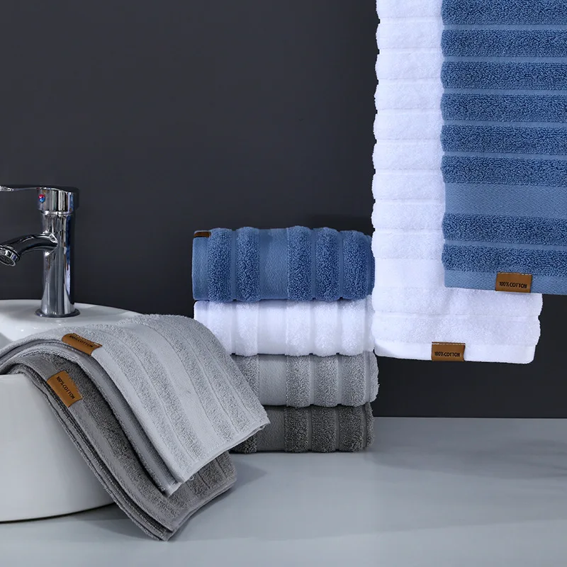 Pure Cotton Bath Towel Set for Adults 70x140 Hand Towel 34x76 Beach Hotel Water Absorbent Soft,bath towels,cotton towel,microfiber towel set,bamboo towel set