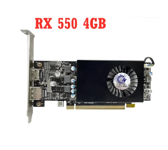 RX550 4G Graphics Cards D5 LP GPU 4GB GDDR5 128bit Desktop