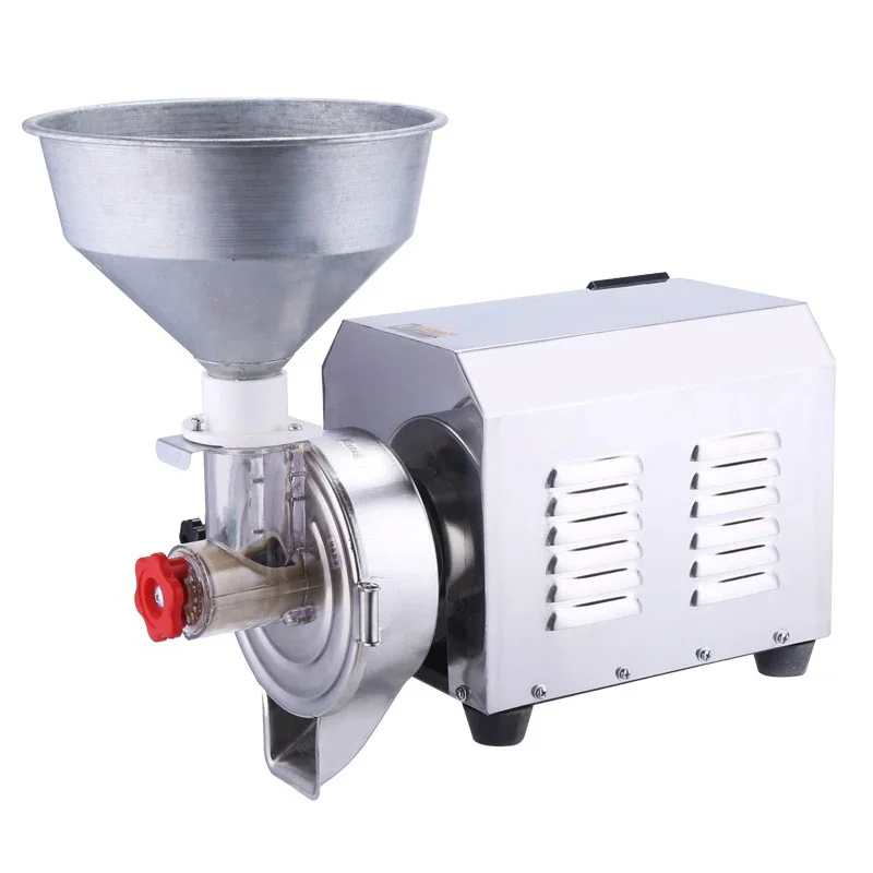 

2200W Food Grade Stainless Steel Peanut Nut Almond Butter Grinder Sesame Soy Rice Paste Maker Commercial Pulping Machine 60kg/h