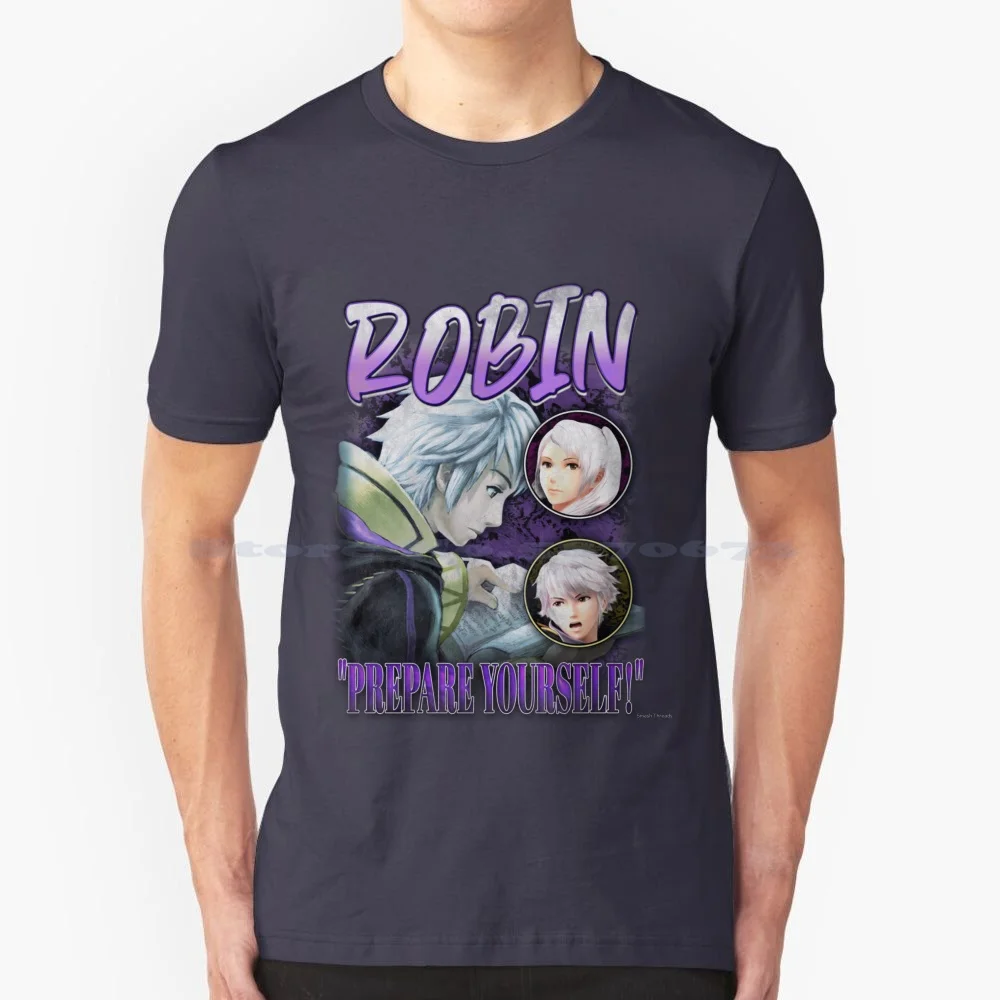 Robin Vintage Rapper Tee T Shirt 100% Cotone Tee Smash Ultimate Super Smash Bros Ultimate Switch Direct Smash Bros Byleth Smash