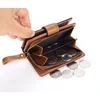 Women's RFID Blocking Leather Small Compact Bi-fold Zipper Pocket Wallet Card Case Purse with id Window 5